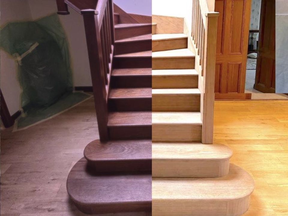 staircase restoration sandblasting in oxfordshire