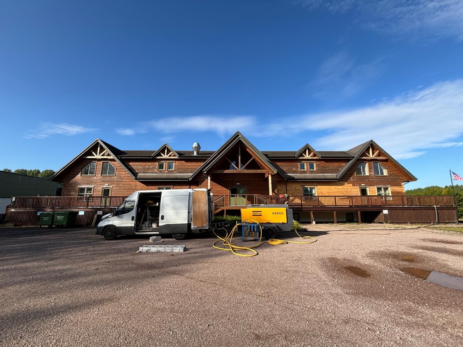Log Cabin Sandblasting
